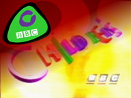 The bugs come into the screen and scatter to reveal the CBeebies logo.